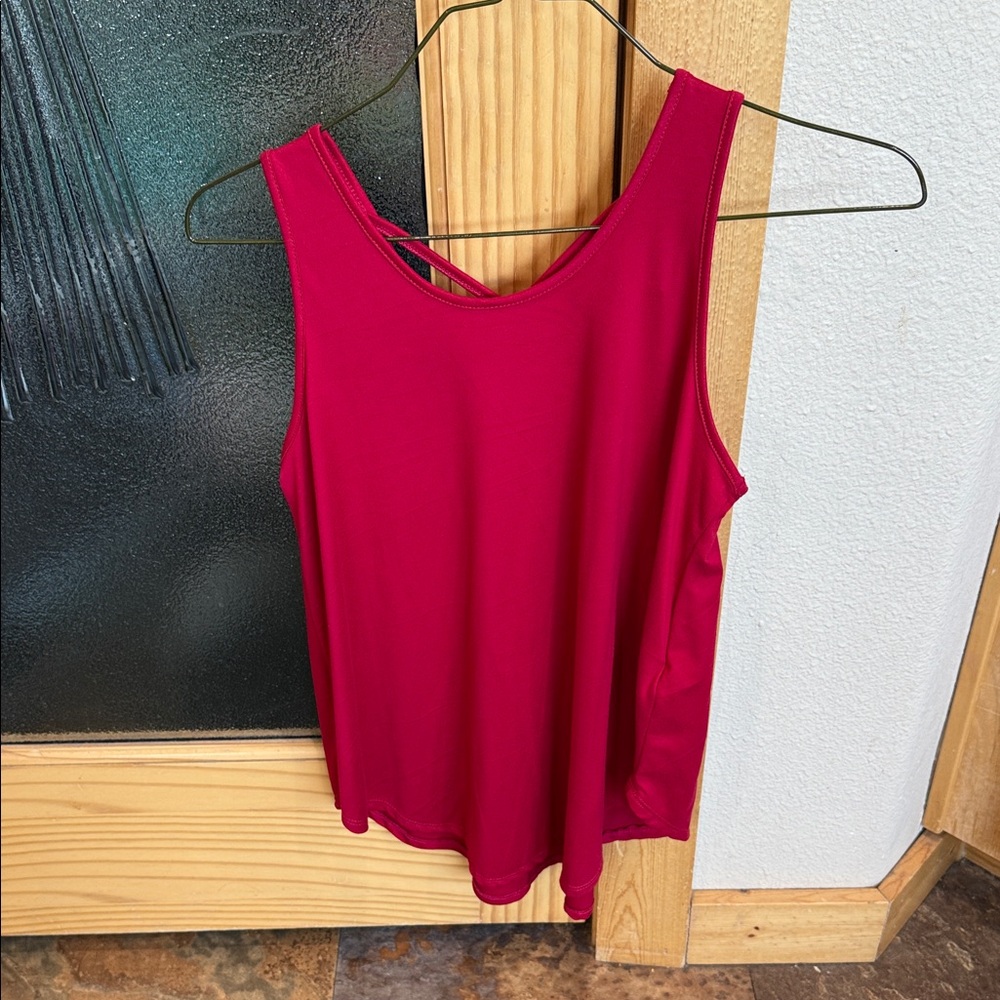 LuLaRoe Vibrant Red Ginger Tank Top